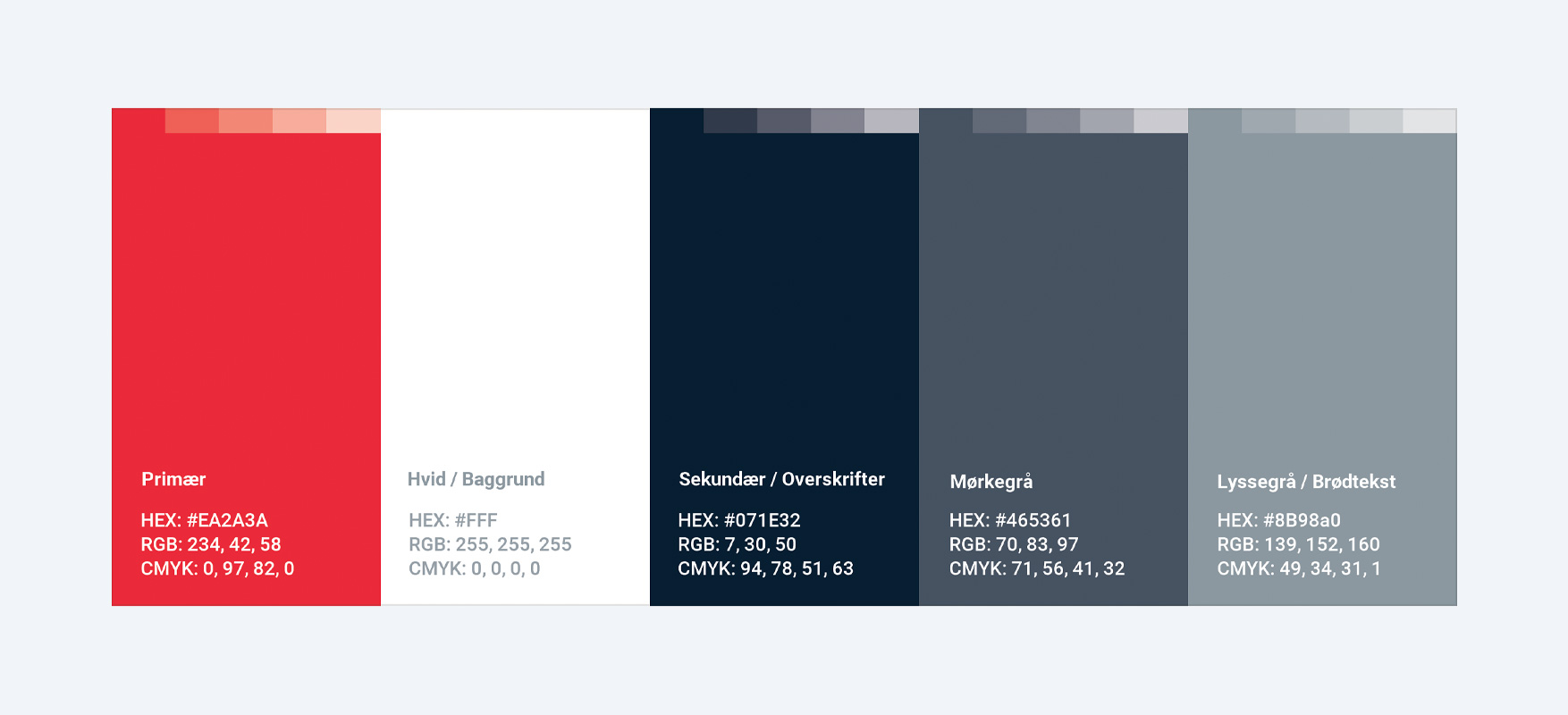 Basisbiler designmanual farver