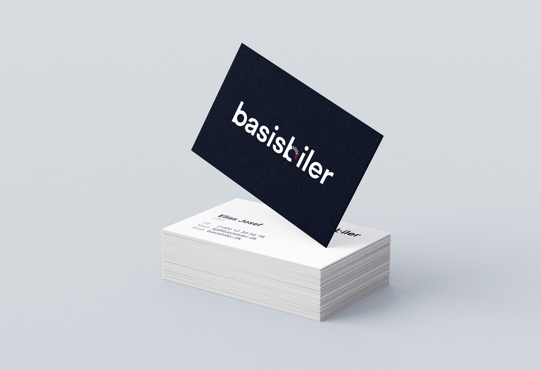 Basisbiler vistkort mockup