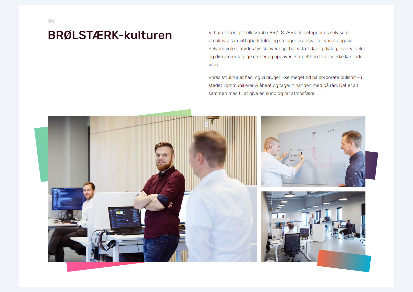 BRØLSTÆRK webside screenshot