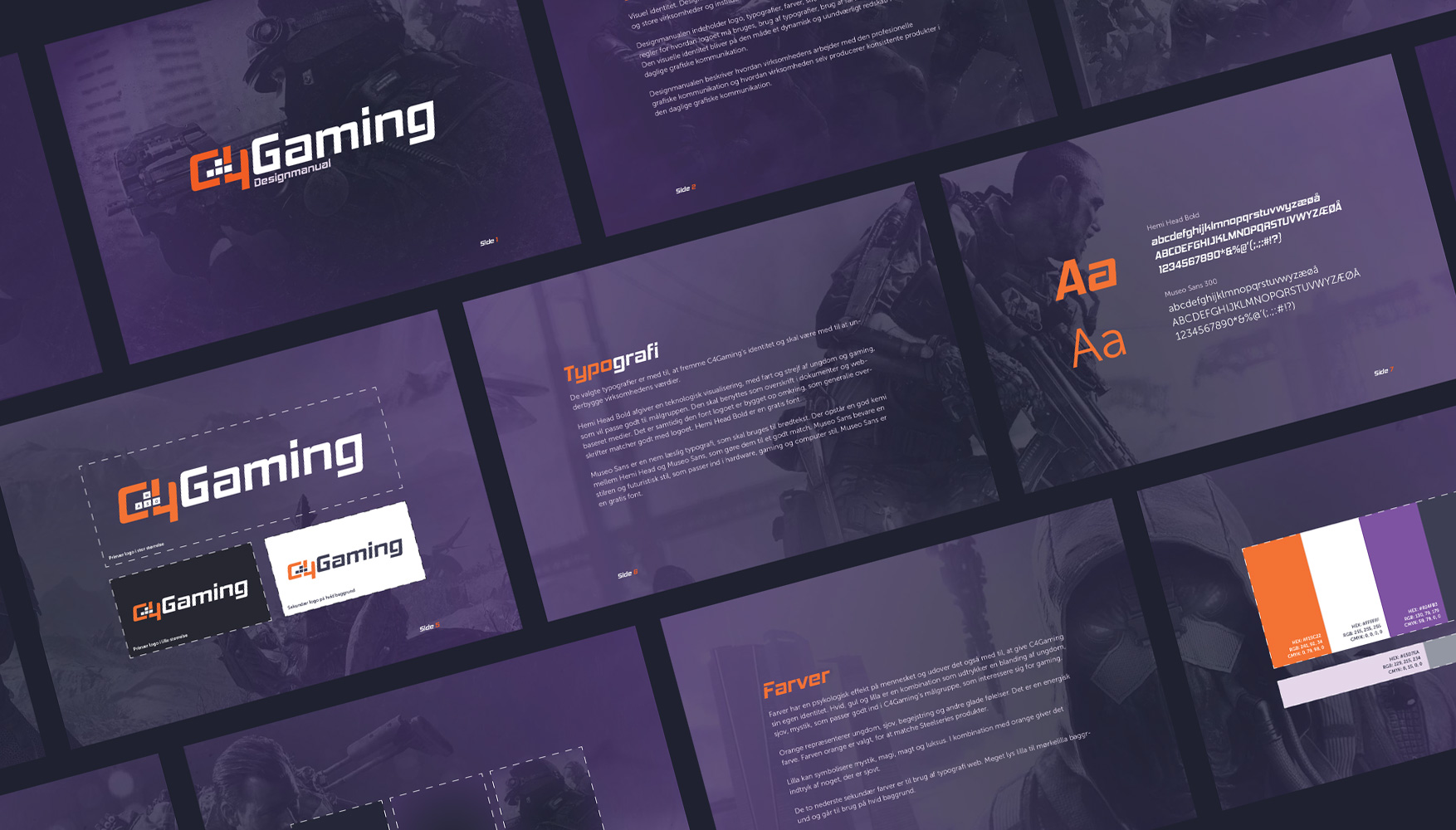C4Gaming designmanual mockup