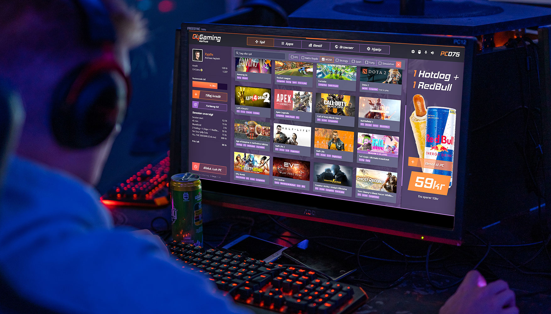 C4Gaming C4Sys mockup