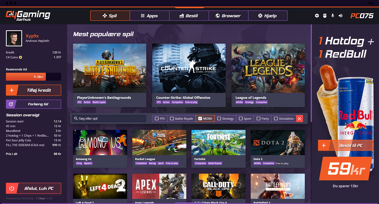 C4Gaming C4Sys screen 2