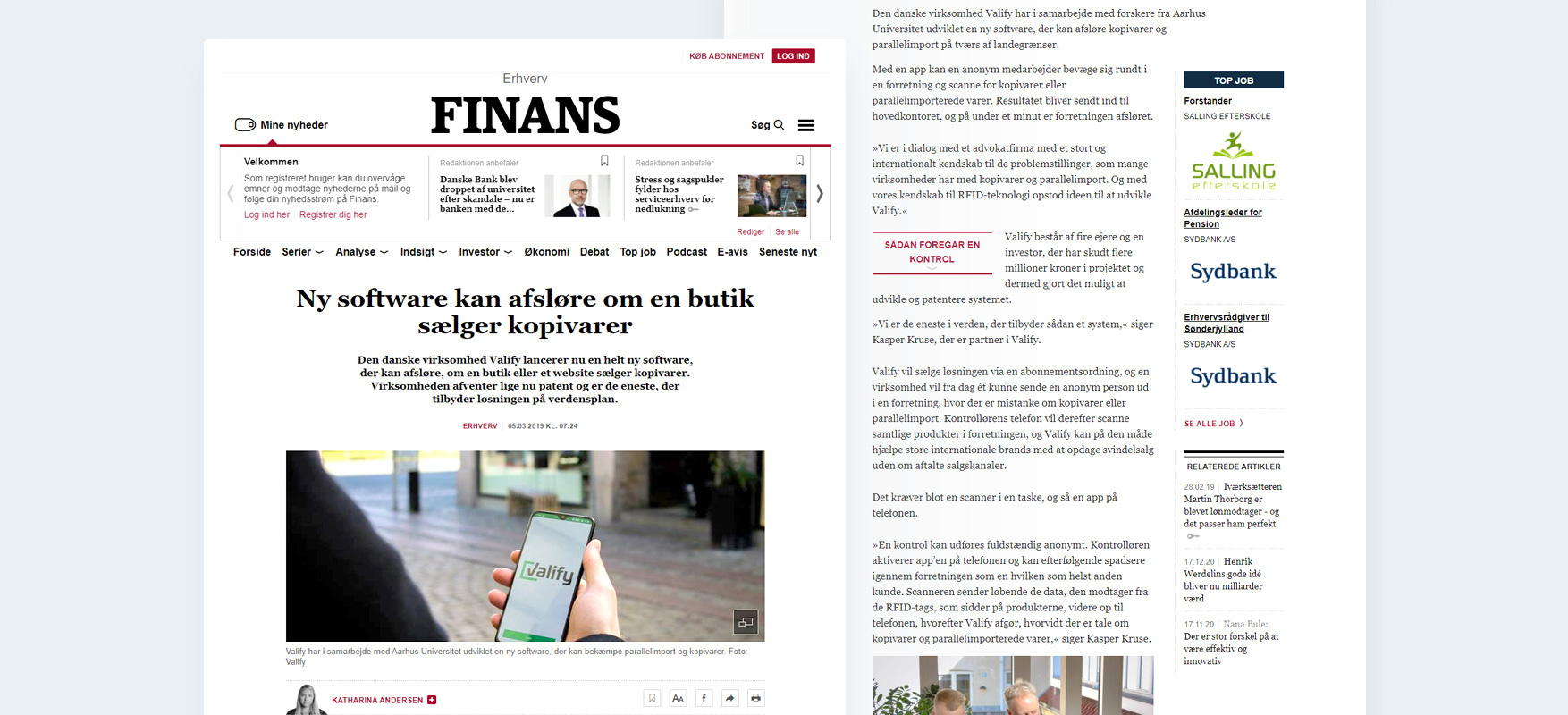 Finans Erhverv Valify artikel